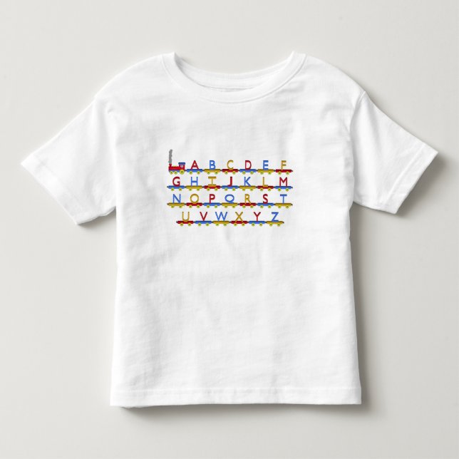 Camiseta De Bebé El tren del alfabeto (Anverso)