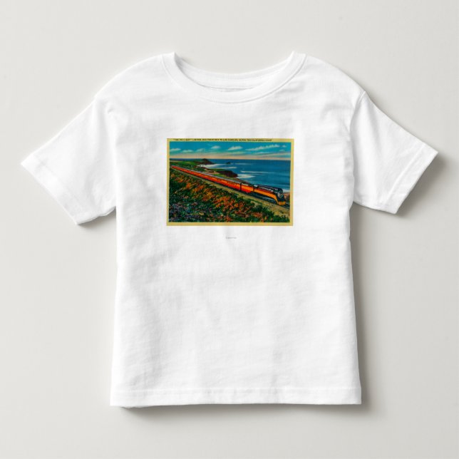 Camiseta De Bebé El tren limitado luz del día en California (Anverso)