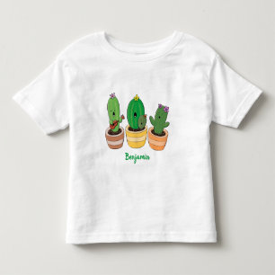 Camiseta De Bebé El trío de cactus lindo canto ilustracion personal