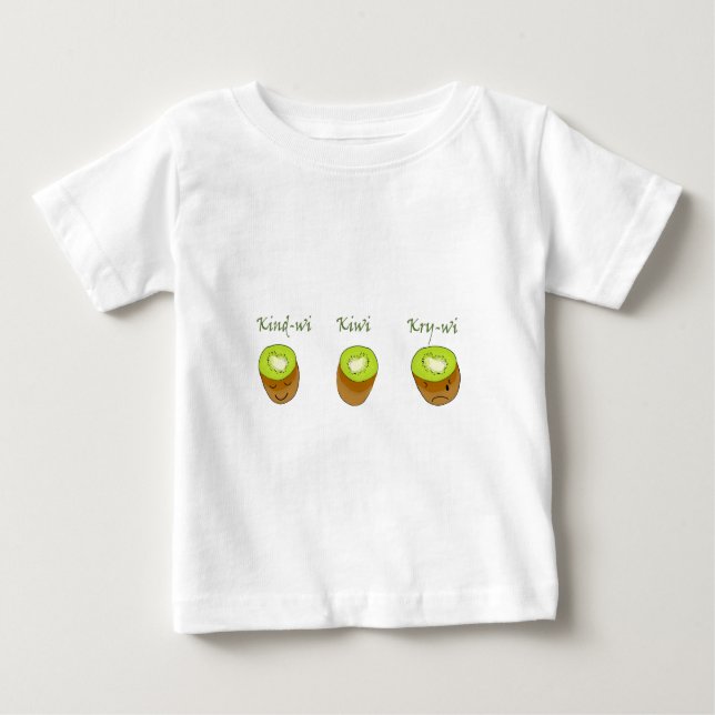 Camiseta De Bebé El trío del kiwi (Anverso)