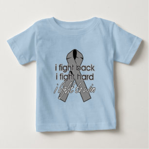 Camiseta De Bebé El tumor cerebral me vuelve a combatir