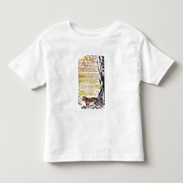 Camiseta De Bebé "El Tyger", placa 36 (Bentley 42) (Anverso)