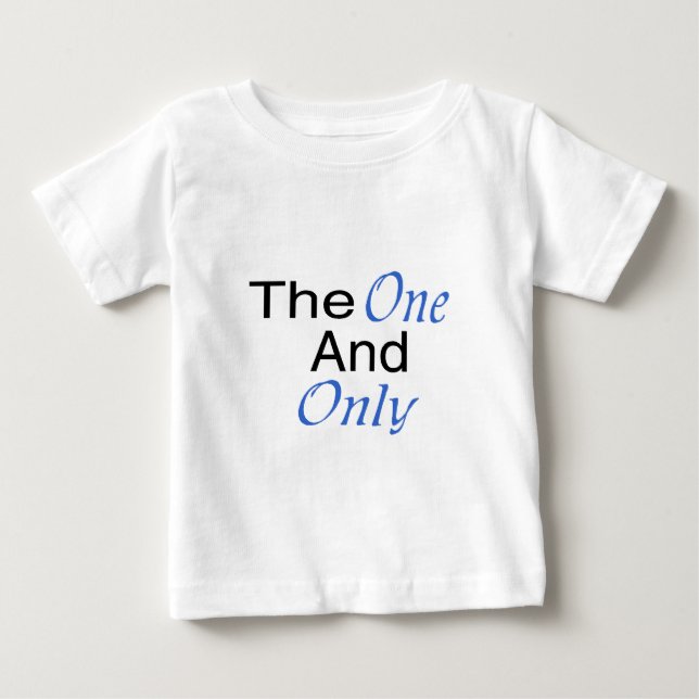 Camiseta De Bebé El Único Y Único (Azul) (Anverso)