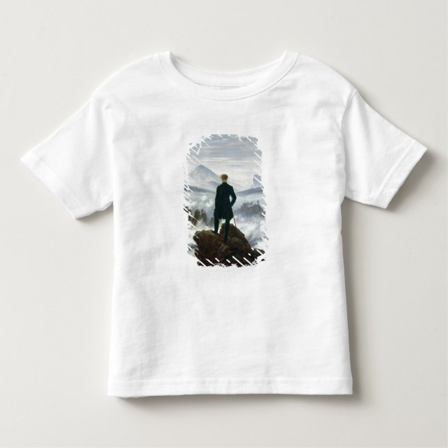 Camiseta De Bebé El vagabundo sobre el mar de la niebla, 1818 (Anverso)