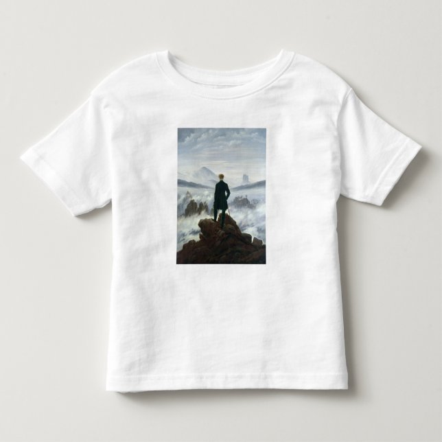 Camiseta De Bebé El vagabundo sobre el mar de la niebla, 1818 (Anverso)