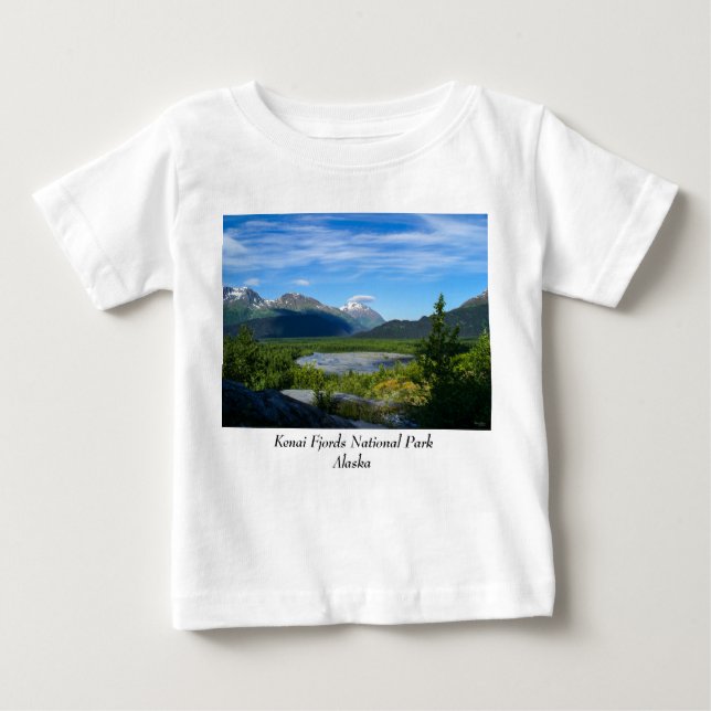 Camiseta De Bebé El valle del glaciar de la salida de Alaska (Anverso)
