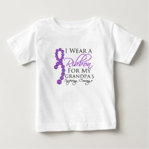 Camiseta De Bebé El valor inspirador del abuelo - cáncer