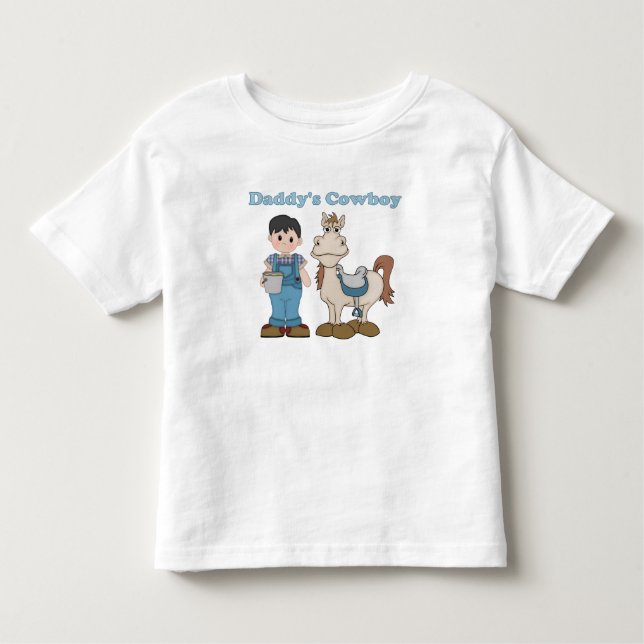 Camiseta De Bebé El vaquero de papá (Anverso)