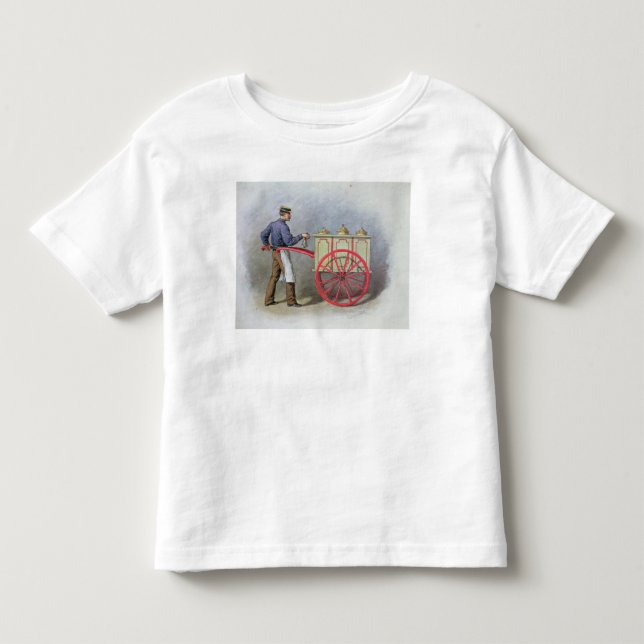 Camiseta De Bebé El vendedor del helado, 1895 (Anverso)