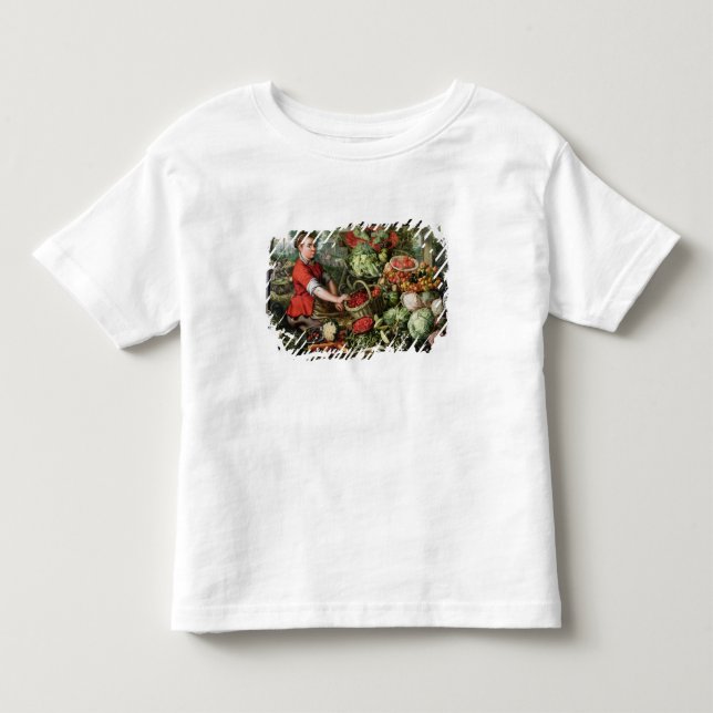 Camiseta De Bebé El vendedor vegetal (Anverso)