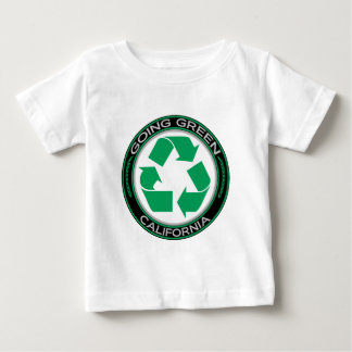 Camiseta De Bebé El verde que va recicla California