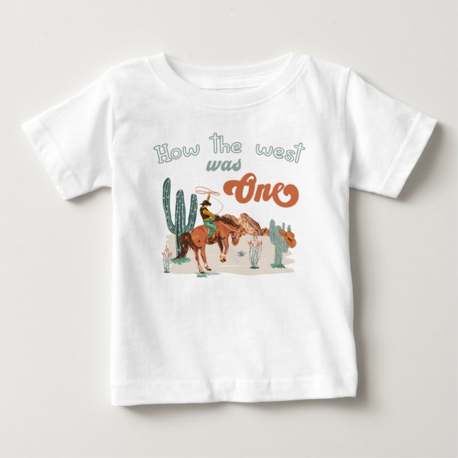 Camiseta De Bebé El Verde Retro Brown Cómo Occidente Era Uno (Anverso)