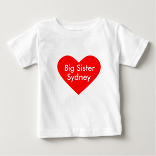 Camiseta De Bebé El vestido de la hermana grande personaliza con