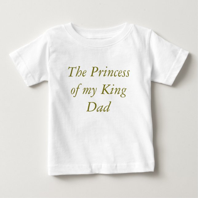 Camiseta De Bebé El vestido de princesa para bebé (Anverso)