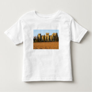 Camiseta De Bebé El viñedo con las vides del syrah y el castillo