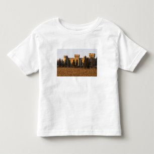 Camiseta De Bebé El viñedo con vides syrah y el castillo