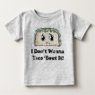 Camiseta De Bebé El vintage I no lo quiere al combate del taco ropa