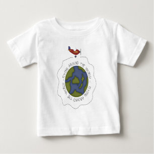 Camiseta De Bebé El volar en todo el mundo