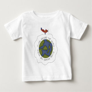 Camiseta De Bebé El volar en todo el mundo