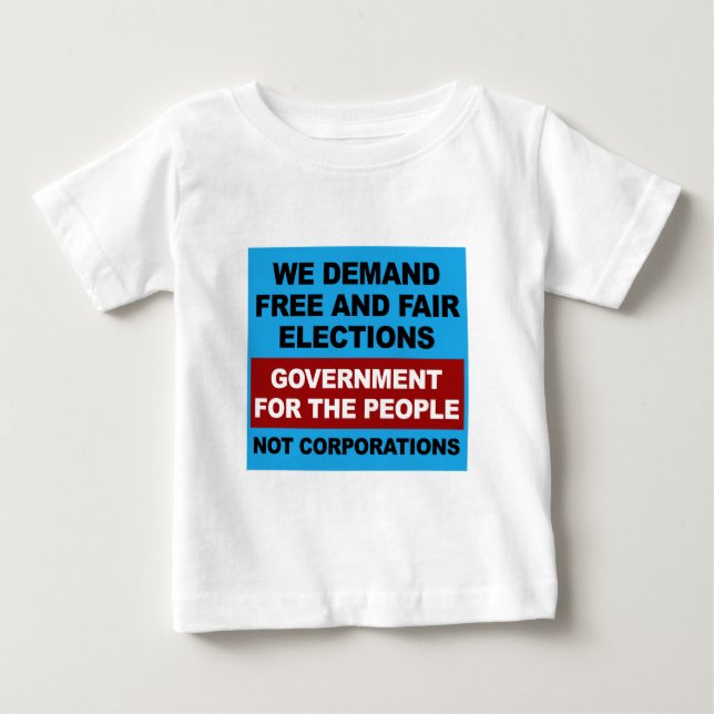 Camiseta De Bebé Elecciones libres y justas (Anverso)