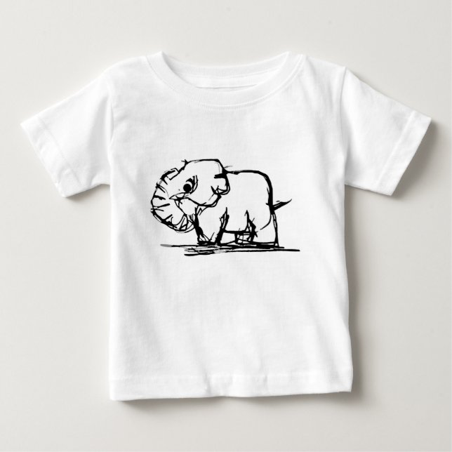 Camiseta De Bebé Elefante (Anverso)