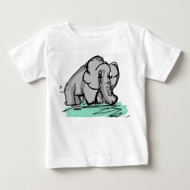 Camiseta De Bebé Elefante (Anverso)