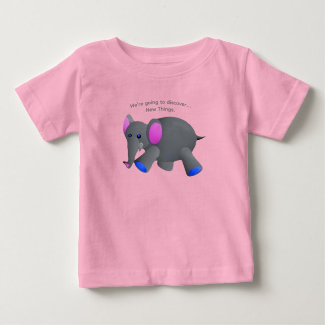 Camiseta de bebé elefante (Anverso)