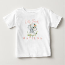 elefante acuático y floral personalizado