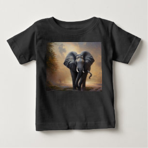 Camiseta De Bebé Elefante Africano - El Rey -