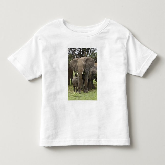 Camiseta De Bebé Elefante africano | Manada (Anverso)