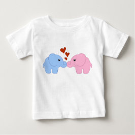 Camiseta De Bebé Elefante-amor