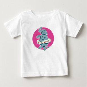 Camiseta De Bebé Elefante bailante