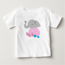 Camiseta de bebé elefante bebé