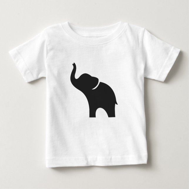 Camiseta De Bebé elefante bebé (Anverso)