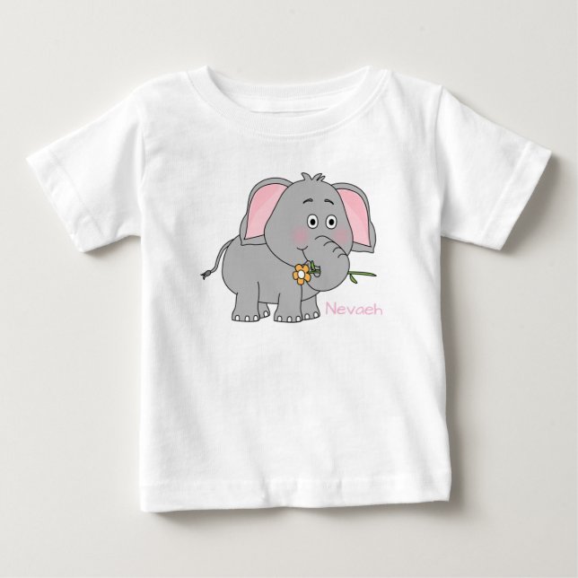 Camiseta De Bebé Elefante bebé (Anverso)