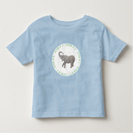 Camiseta De Bebé Elefante Bebé Azul Invitado de Honor