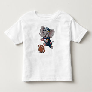 Camiseta De Bebé Elefante Bebé jugando al fútbol