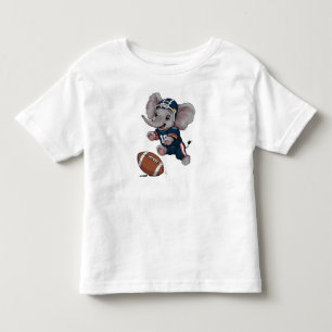 Camiseta De Bebé Elefante Bebé Jugando Fútbol
