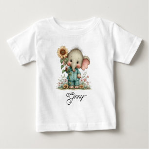 Camiseta De Bebé Elefante bebé lindo