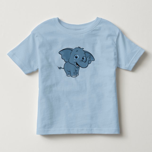 Camiseta De Bebé Elefante bebé lindo (Anverso)