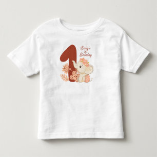 Camiseta De Bebé Elefante Bebé Primer cumpleaños
