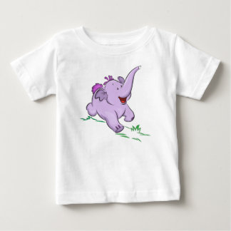Camiseta De Bebé Elefante Bebé Púrpura Bodysuit y Camiseta