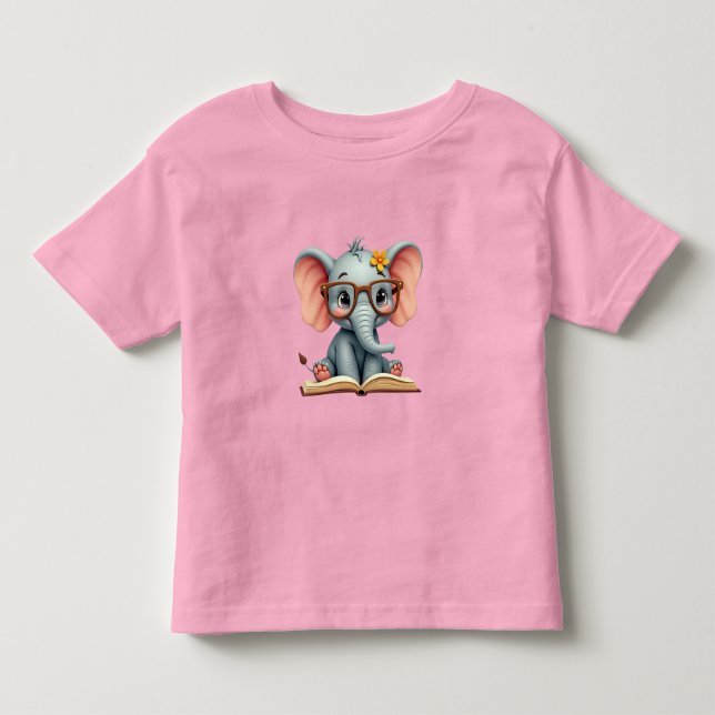 Camiseta De Bebé Elefante Bebé Sabio (Anverso)