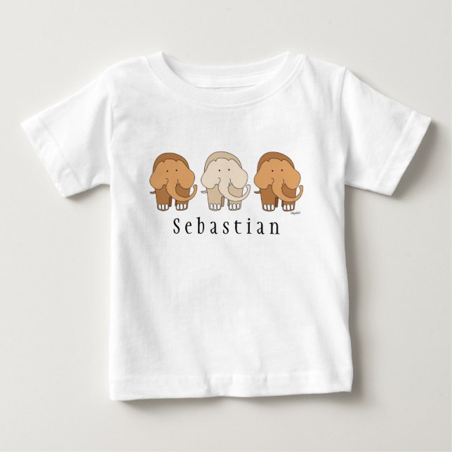Camiseta De Bebé Elefante caprichoso (Anverso)