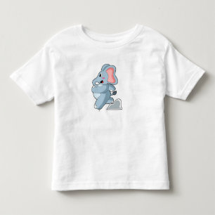 Camiseta De Bebé Elefante como fugitivo