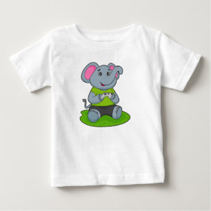 Camiseta De Bebé Elefante como jugador