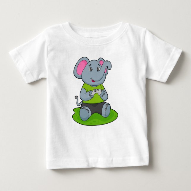 Camiseta De Bebé Elefante como jugador (Anverso)