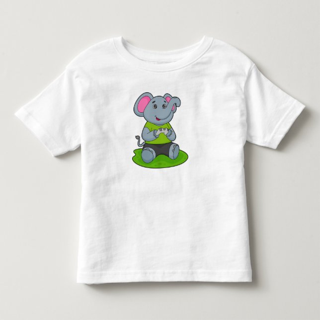 Camiseta De Bebé Elefante como jugador (Anverso)