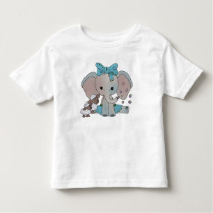 Camiseta De Bebé Elefante con burbujas de jabón