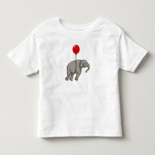 Camiseta De Bebé Elefante con globo